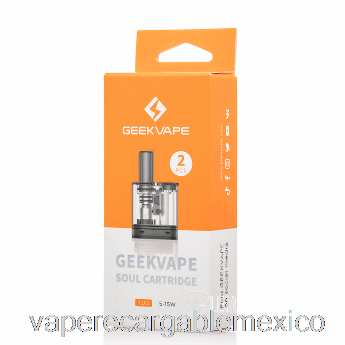 Vape Recargable Geek Vape Soul Reemplazo Vainas 1.0ohm Vainas